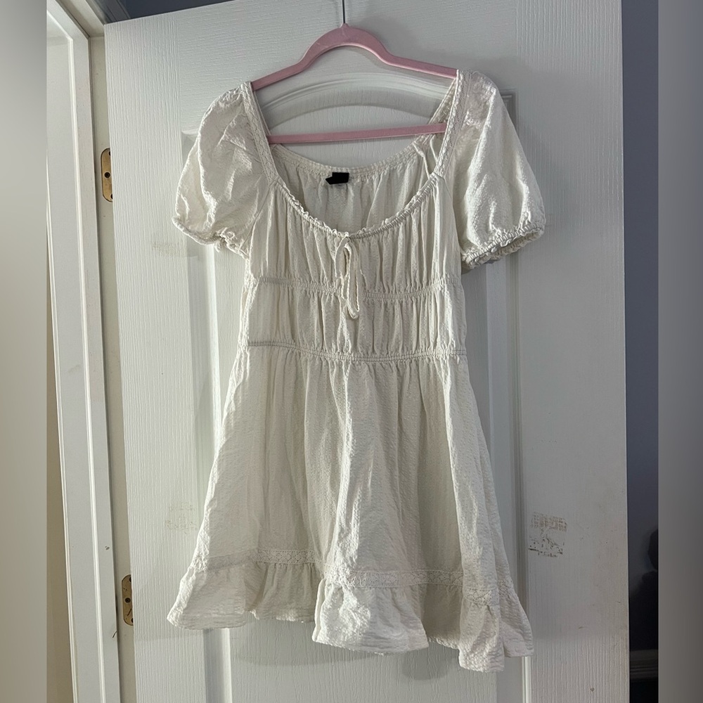 Urban outfitters cream euro summer dress